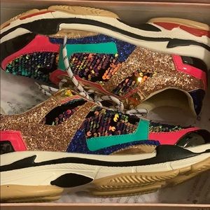 Sequin colorful sneakers
